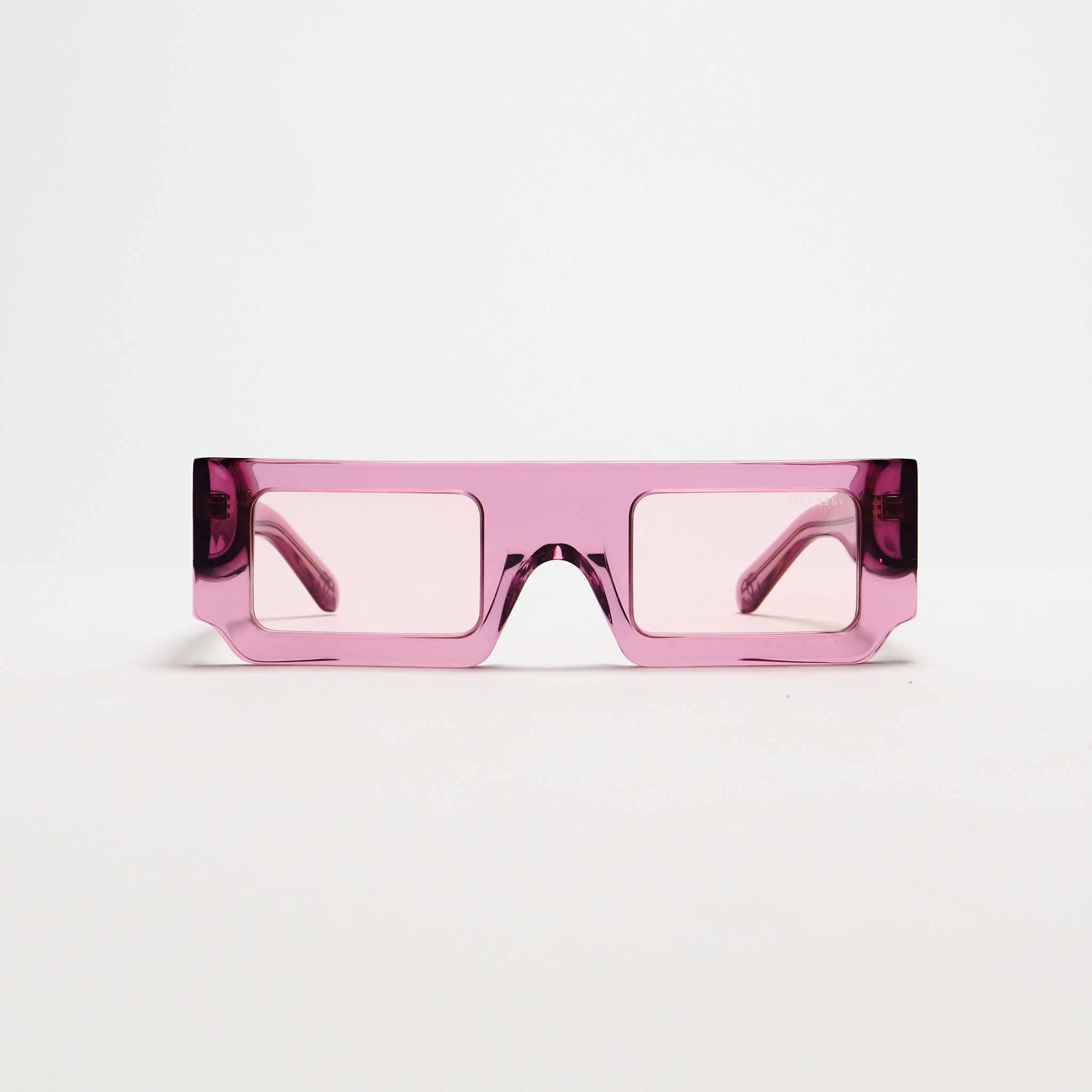 Hot Pink Rectangle Box Sunglasses