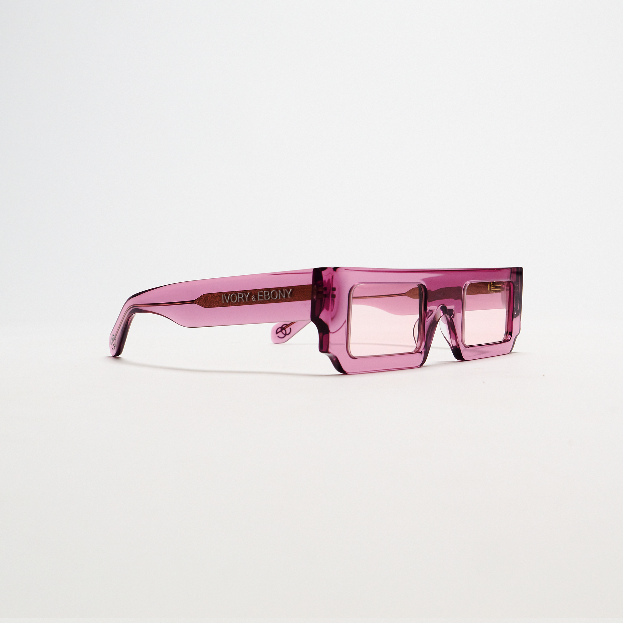 Hot Pink Rectangle Box Sunglasses