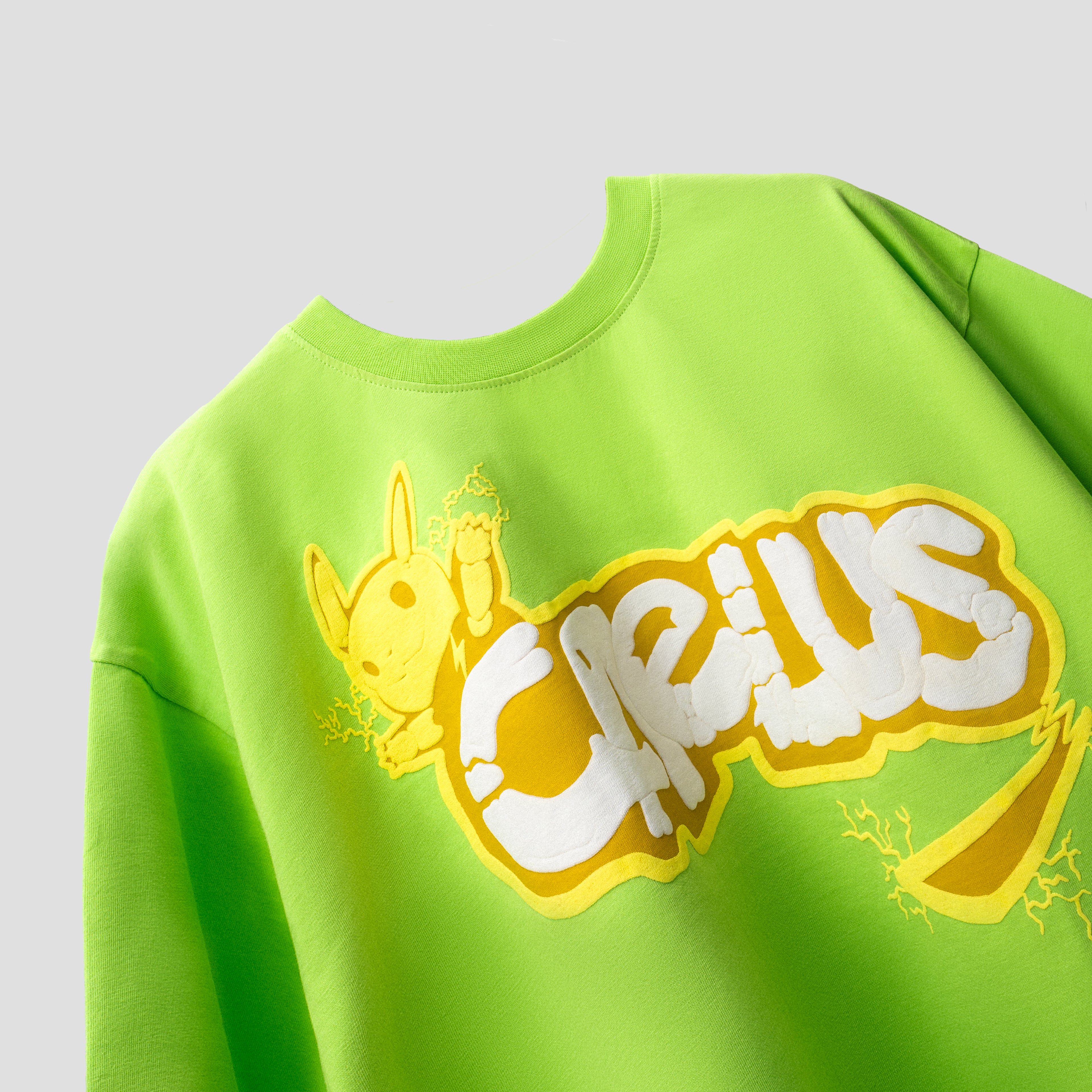 PIKA-PIKA ELECTRIC GREEN T-SHIRT