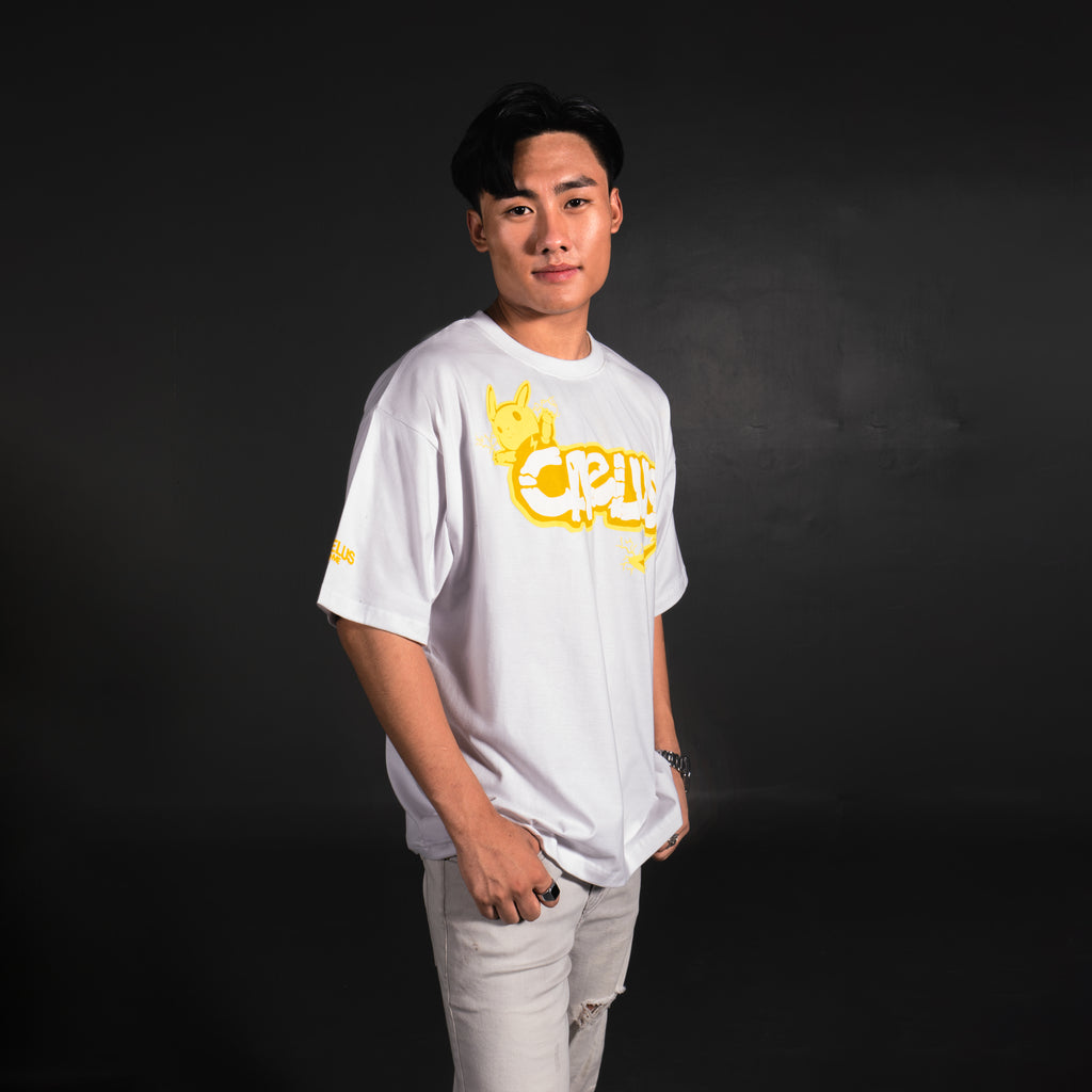 PIKA-PIKA PEARL WHITE T-SHIRT