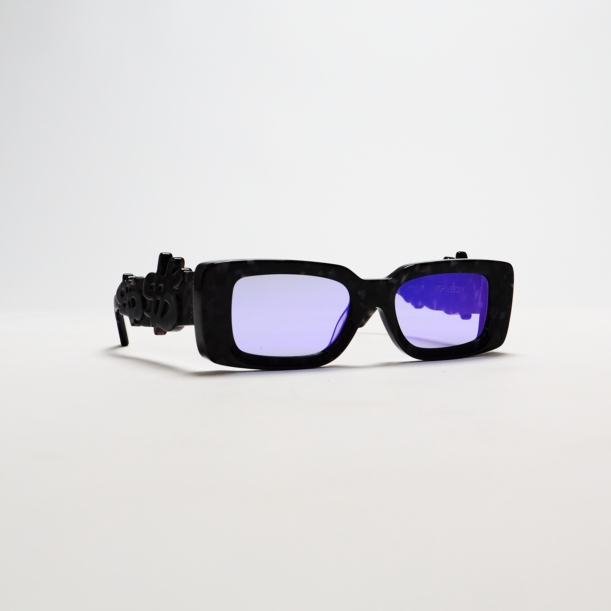 Purple Leopard Dollar Sunglasses
