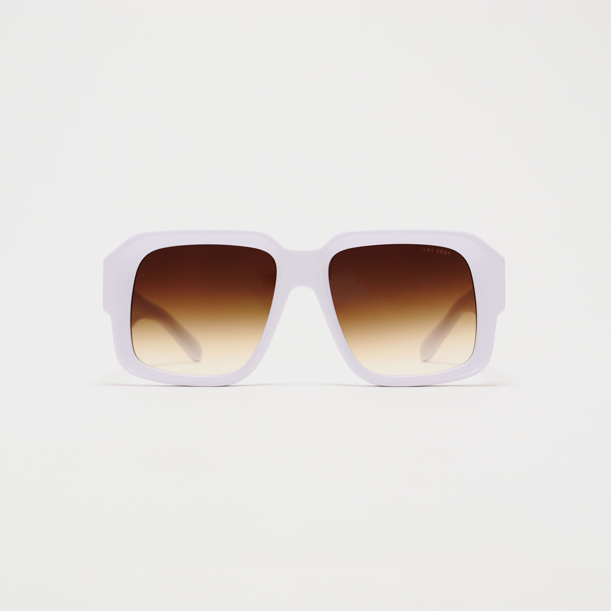 Retro Squared White Sunglasses