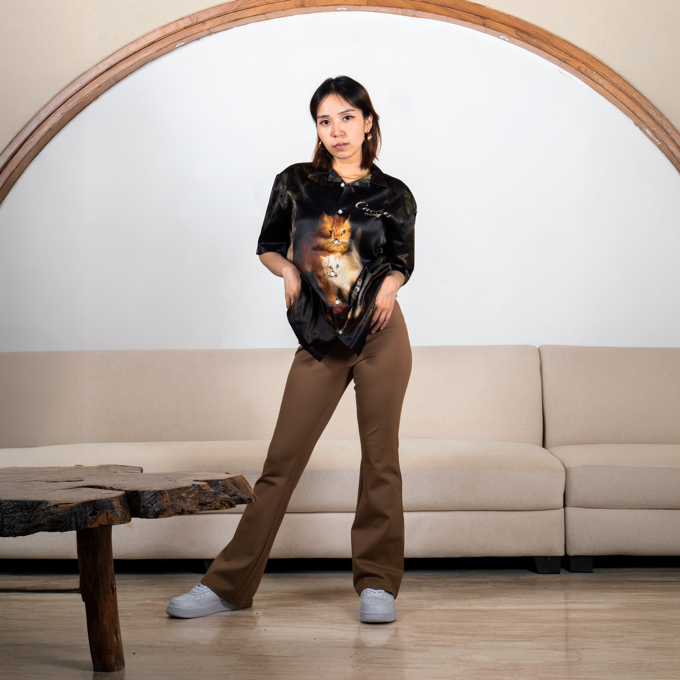 THE CAT 1657 SWISS SATIN SHIRT