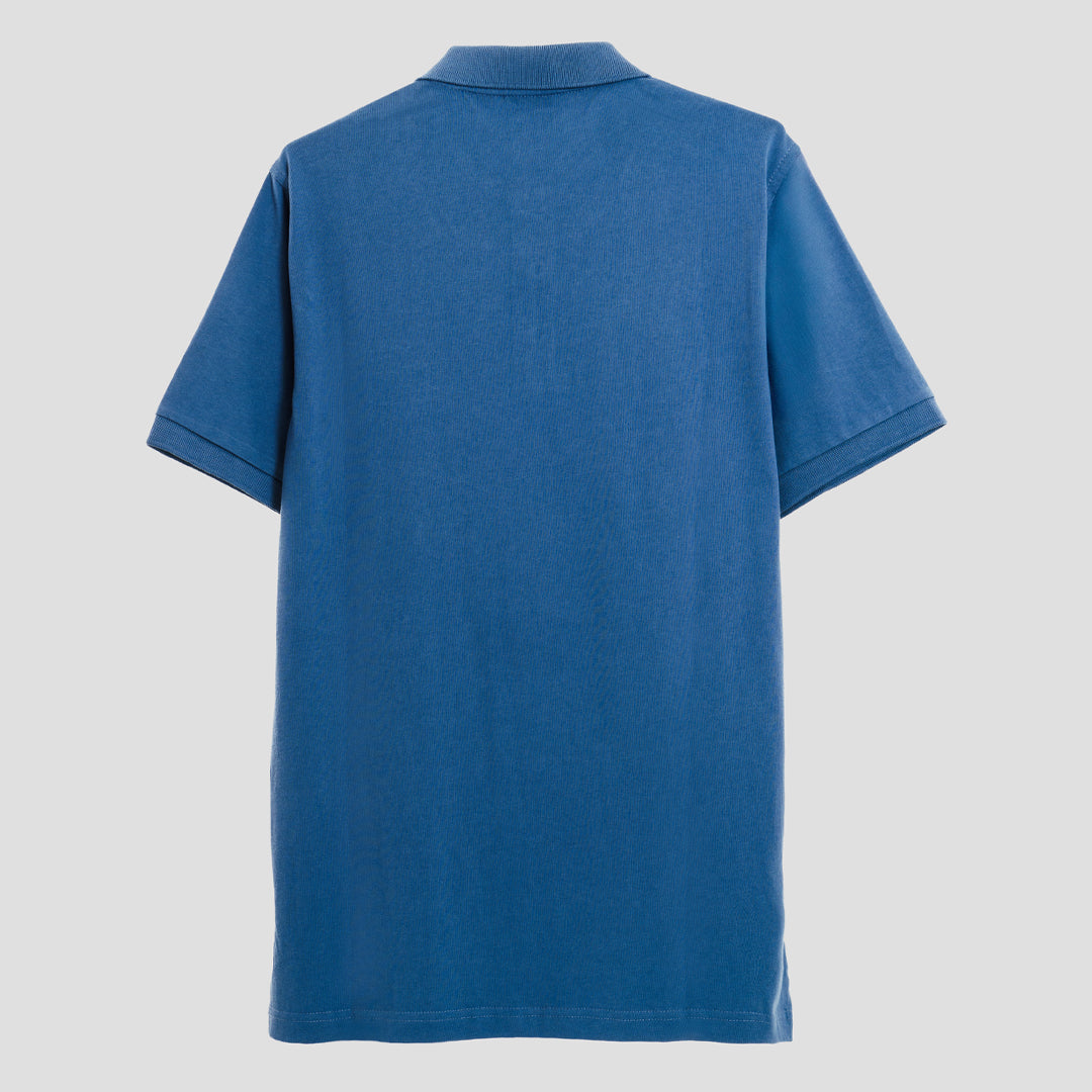 CLASSIC FIT BLUE POLO SHIRT