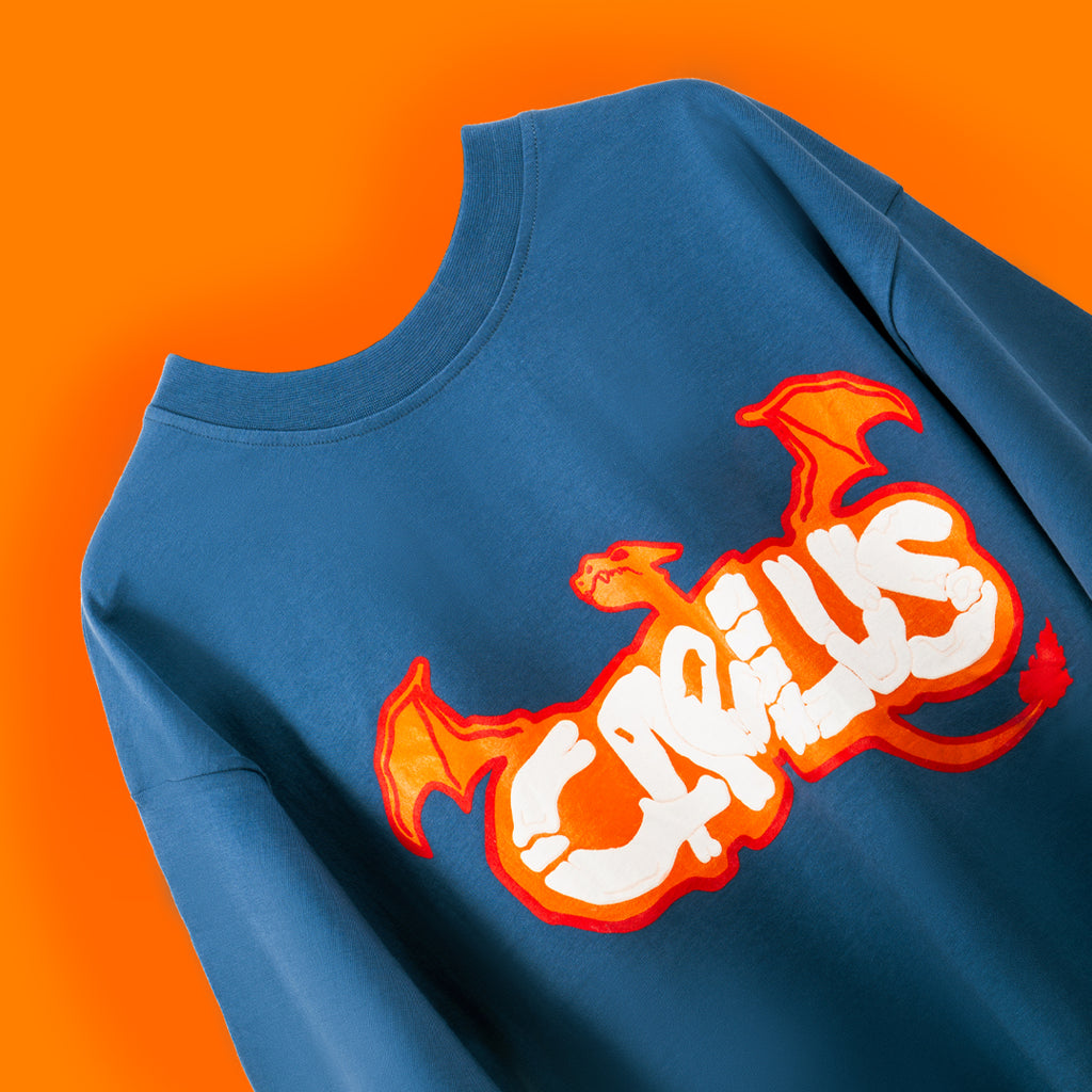 CHARIZARD CERULEAN BLUE T-SHIRT