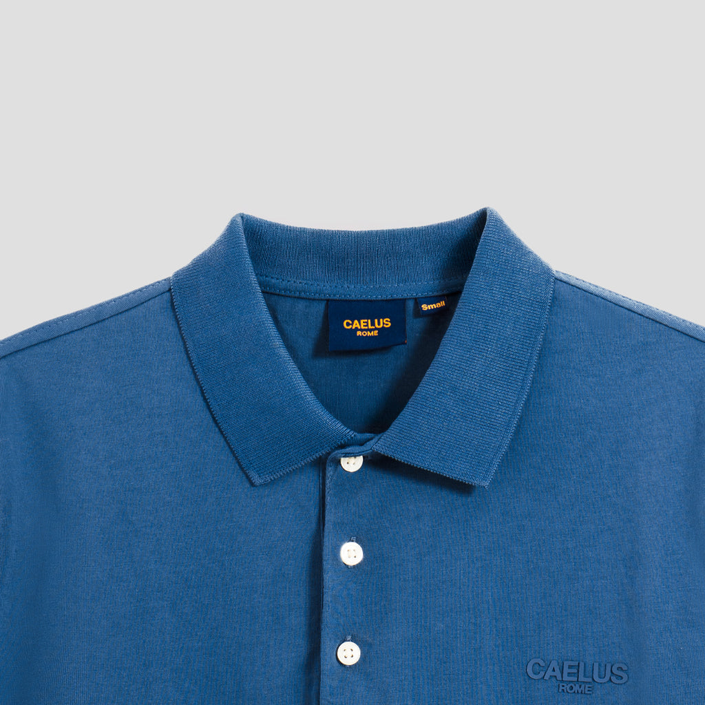 CLASSIC FIT BLUE POLO SHIRT