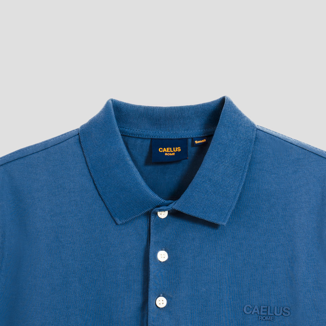 CLASSIC FIT BLUE POLO SHIRT