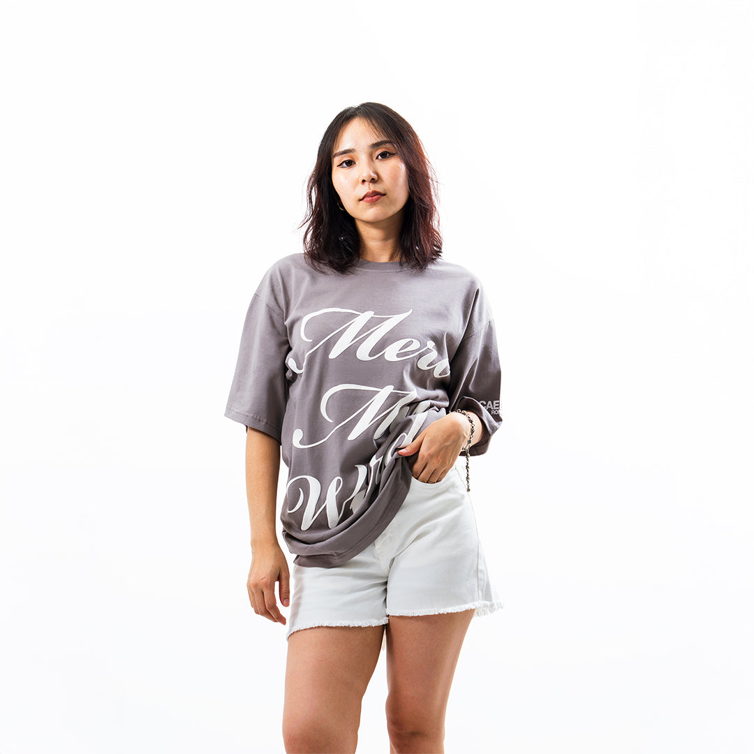 MERC MY WORDS GREY TSHIRT