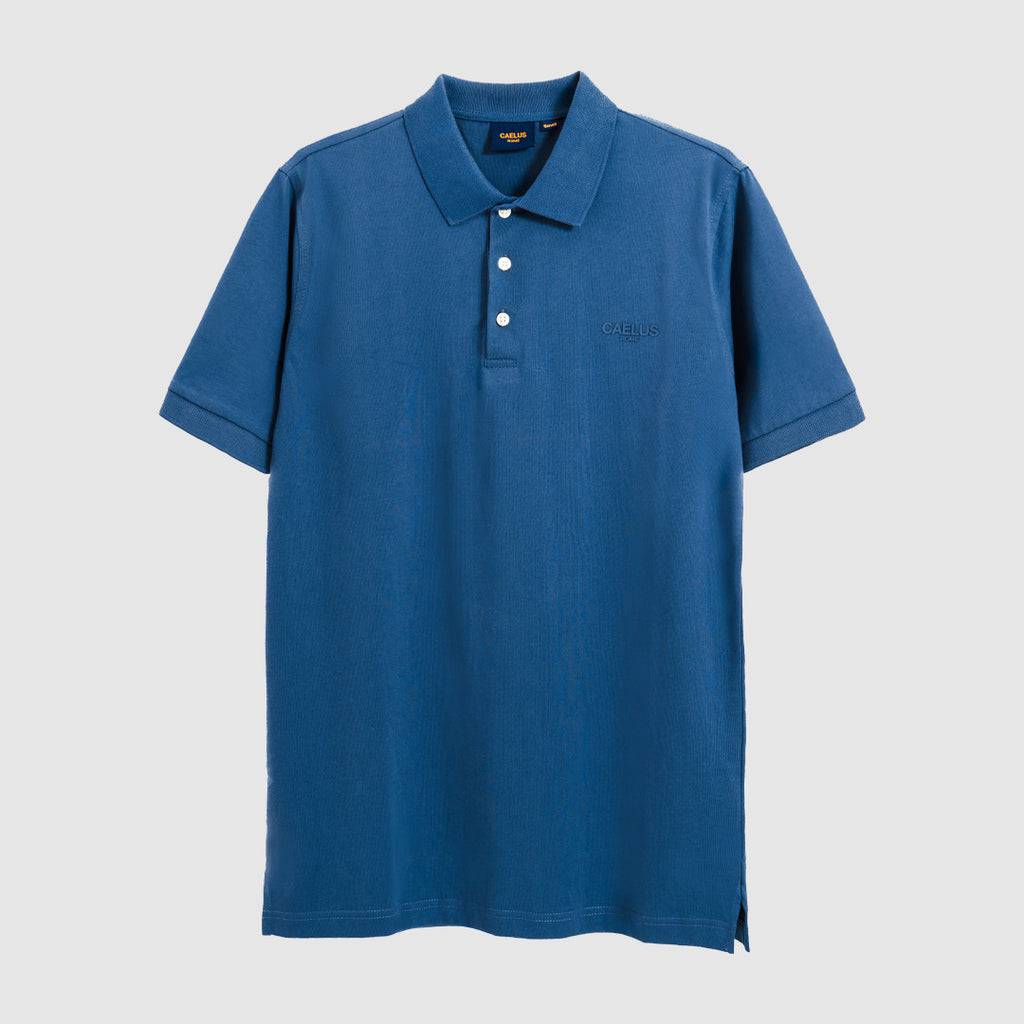 CLASSIC FIT BLUE POLO SHIRT