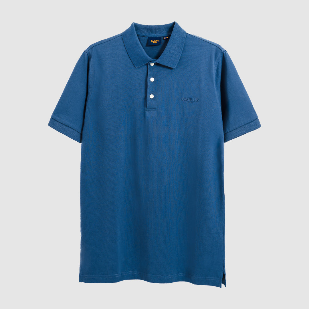 CLASSIC FIT BLUE POLO SHIRT