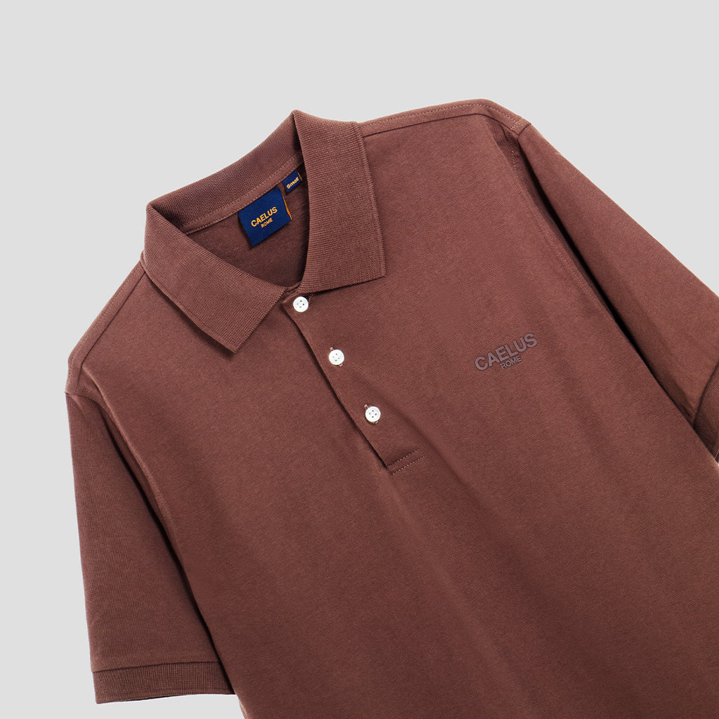 CLASSIC FIT BROWN POLO SHIRT