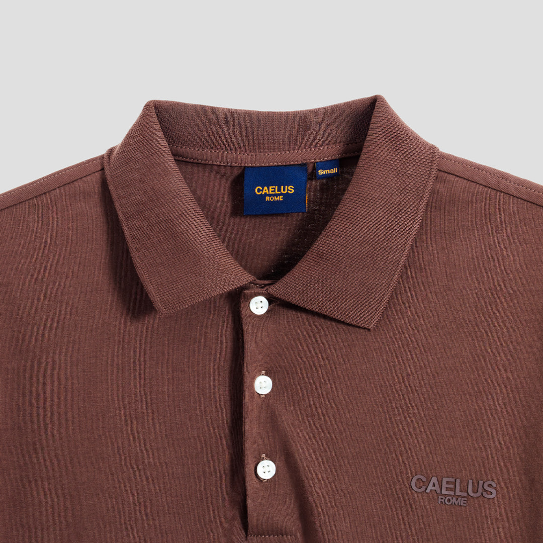 CLASSIC FIT BROWN POLO SHIRT