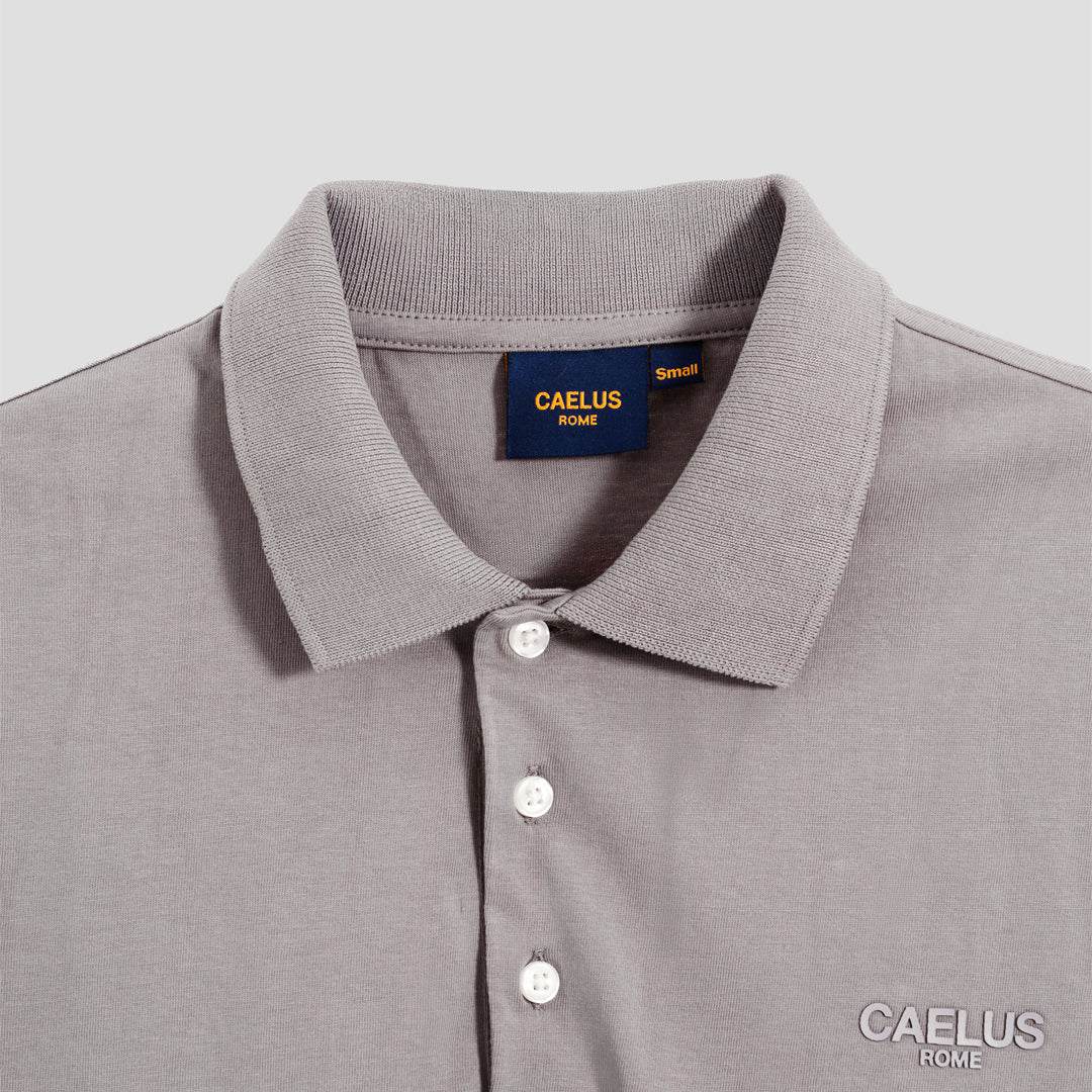 CLASSIC FIT GREY POLO SHIRT