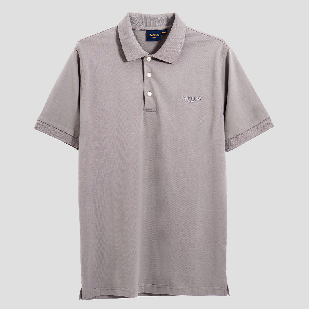 CLASSIC FIT GREY POLO SHIRT