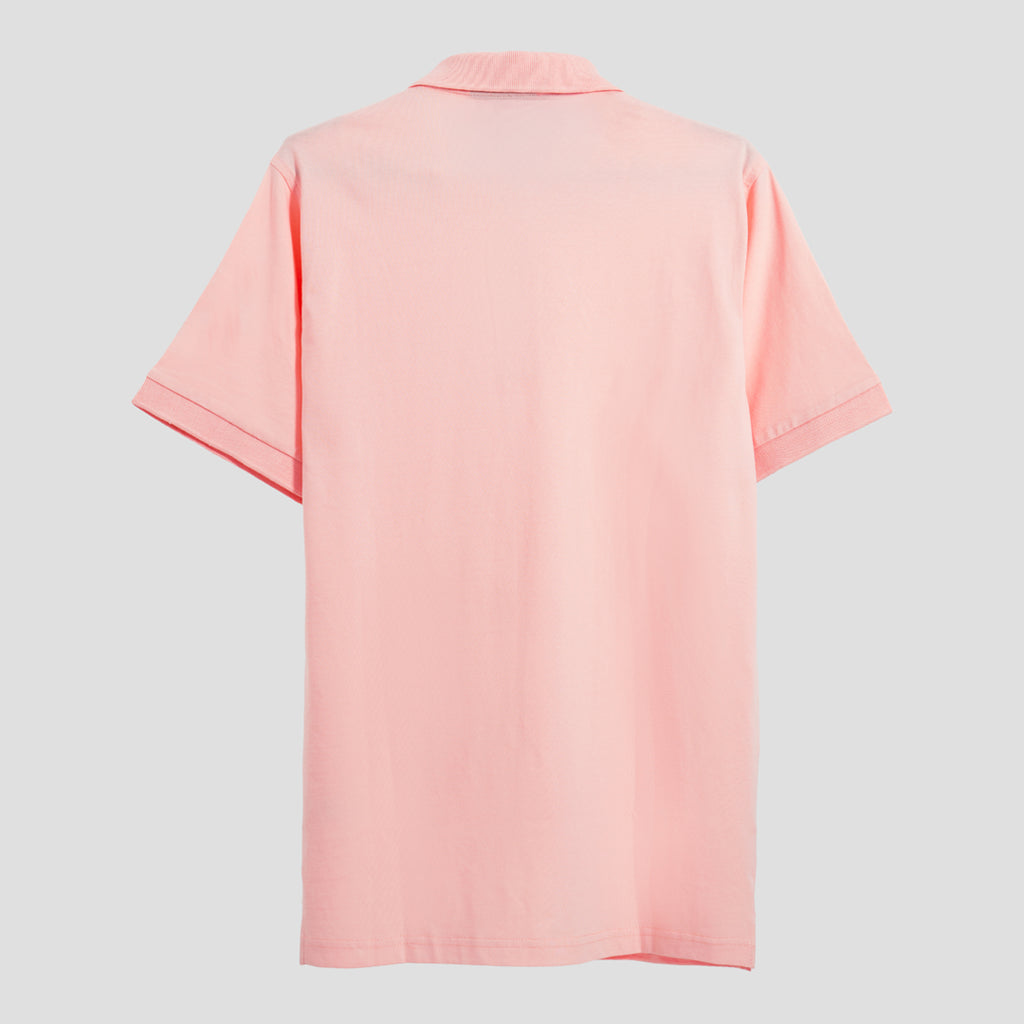 CLASSIC FIT SALMON PINK POLO SHIRT