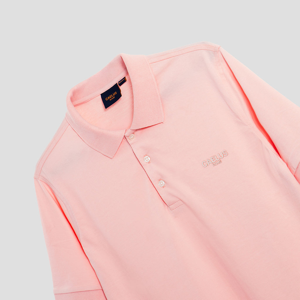CLASSIC FIT SALMON PINK POLO SHIRT