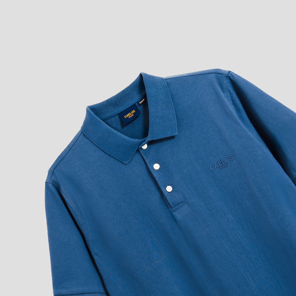 CLASSIC FIT BLUE POLO SHIRT